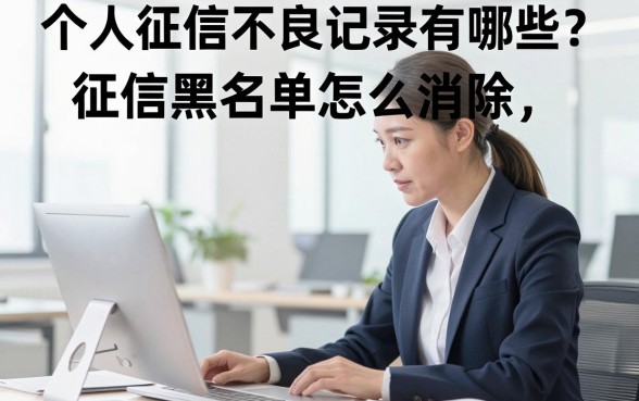 个人征信不良记录有哪些？征信黑名单怎么消除