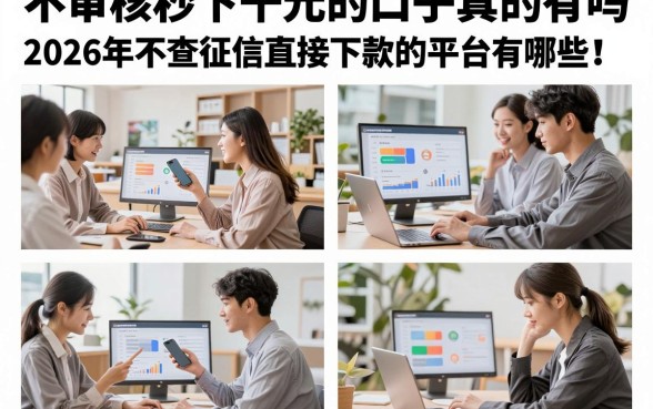 不审核秒下千元的口子真的有吗，2026年不查征信直接下款的平台有哪些