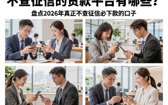 不查征信的贷款平台有哪些?盘点2026年真正不查征信必下款的口子