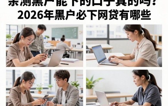 亲测黑户能下的口子真的吗?2026年黑户必下网贷有哪些