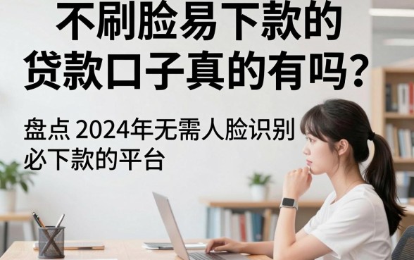 不刷脸易下款的贷款口子真的有吗？盘点2024年无需人脸识别必下款的平台