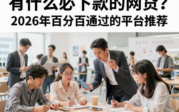 有什么必下款的网贷？2026年百分百通过的平台推荐
