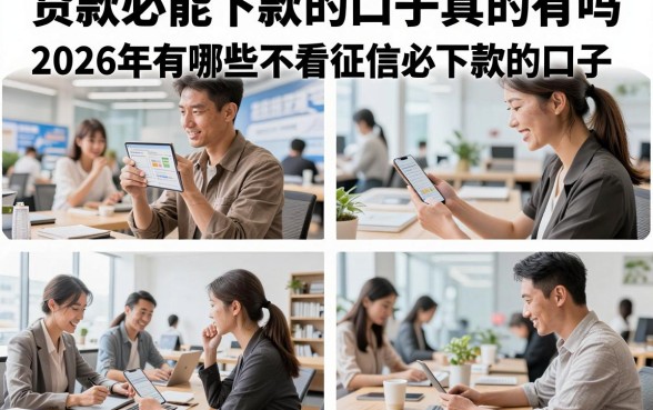 贷款必能下款的口子真的有吗,2026年有哪些不看征信必下款的口子