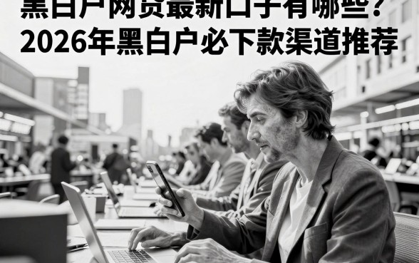 黑白户网贷最新口子有哪些?2026年黑白户必下款渠道推荐