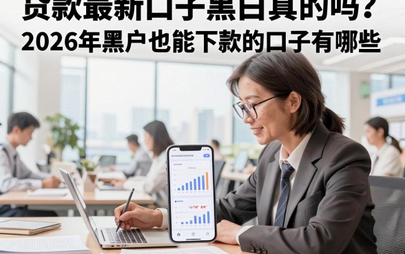 贷款最新口子黑白真的吗?2026年黑户也能下款的口子有哪些
