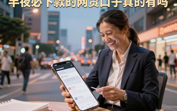 半夜必下款的网贷口子真的有吗,分享几个靠谱的借款平台