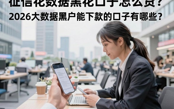 征信花数据黑花口子怎么贷?2026大数据黑户能下款的口子有哪些?