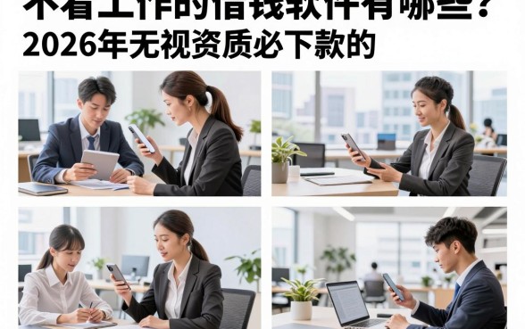不看工作的借钱软件有哪些?2026年无视资质必下款的平台推荐