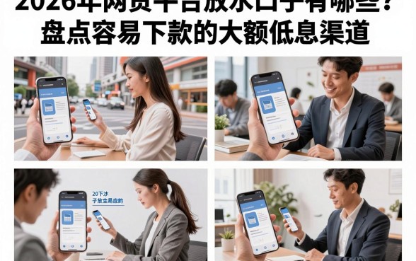 2026年网贷平台放水口子有哪些？盘点容易下款的大额低息渠道