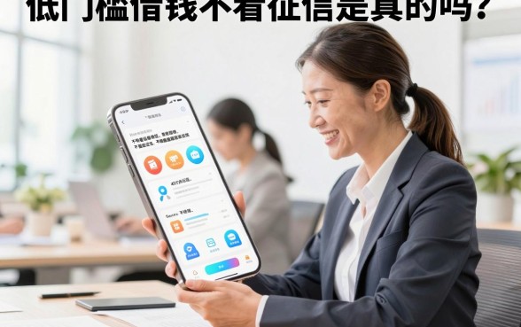 低门槛借钱不看征信是真的吗？有哪些正规平台容易下款？