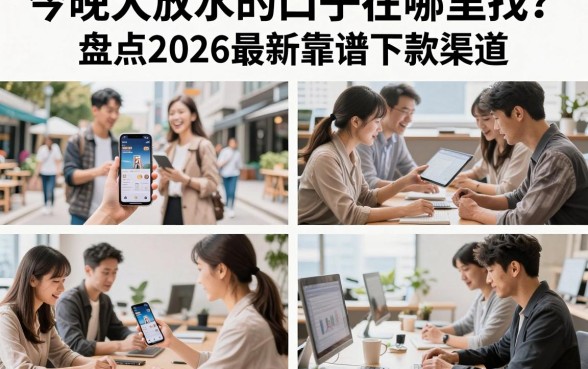 今晚大放水的口子在哪里找？盘点2026最新靠谱下款渠道