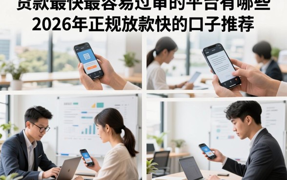 贷款最快最容易过审的平台有哪些,2026年正规放款快的口子推荐