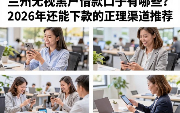 兰州无视黑户借款口子有哪些?2026年还能下款的正规渠道推荐