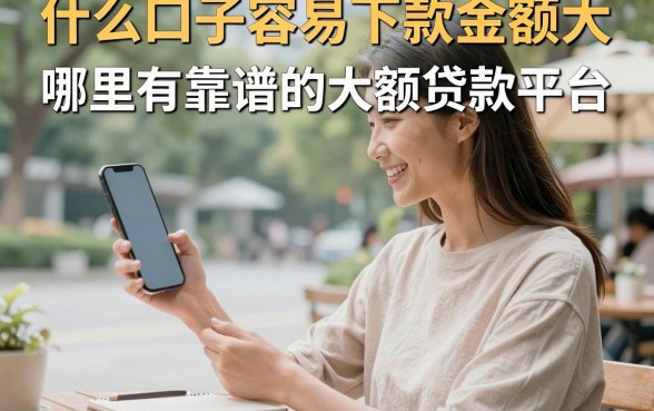 什么口子容易下款金额大,哪里有靠谱的大额贷款平台?