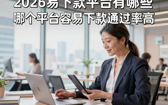2026易下款平台有哪些，哪个平台容易下款通过率高