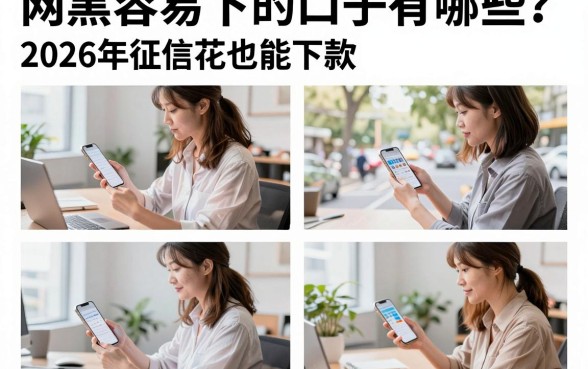 网黑容易下的口子有哪些?2026年征信花也能下款的靠谱渠道
