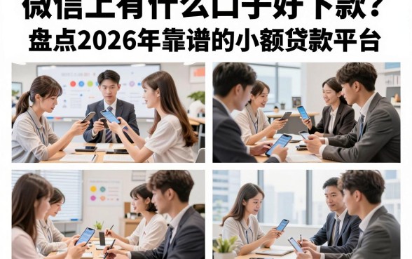 微信上有什么口子好下款?盘点2026年靠谱的小额贷款平台