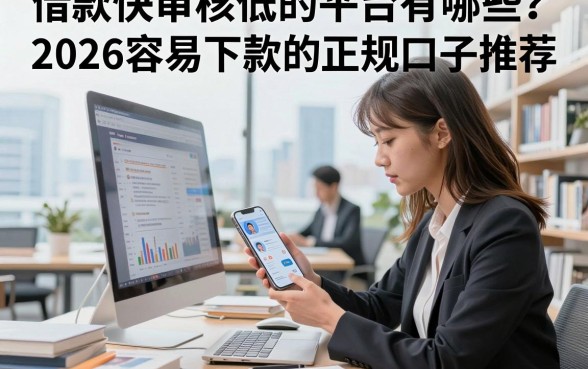 借款快审核低的平台有哪些?2026容易下款的正规口子推荐
