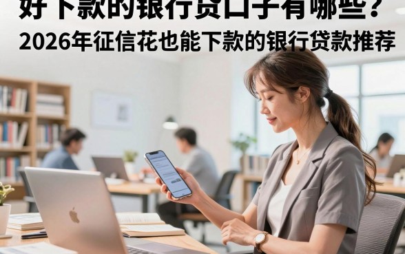 好下款的银行贷口子有哪些？2026年征信花也能下款的银行贷款推荐