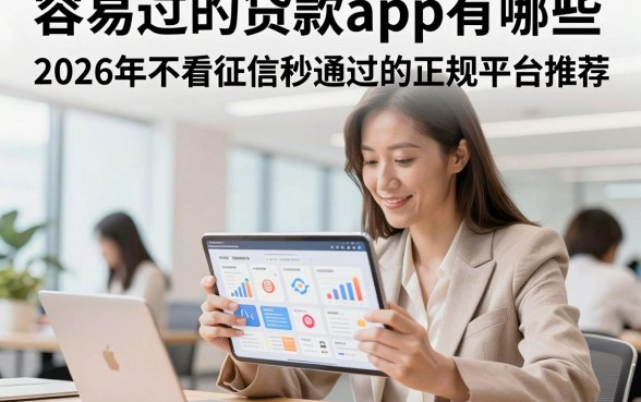 容易过的贷款app有哪些,2026年不看征信秒通过的正规平台推荐