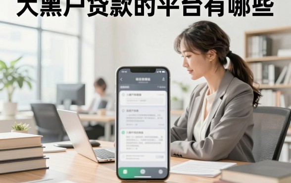 大黑户贷款的平台有哪些，大黑户哪里能下款
