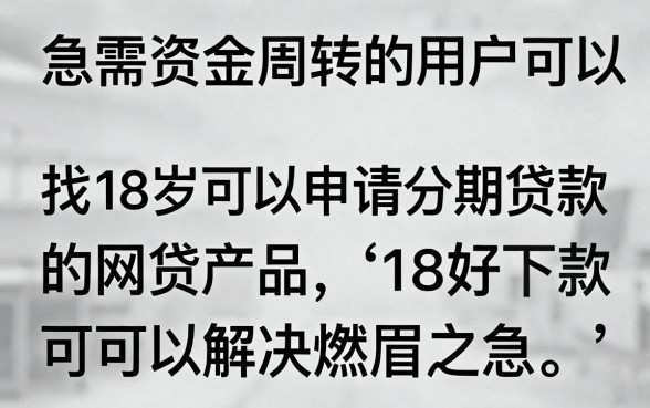 18好下款的分期网贷有哪些？盘点容易通过的分期贷款平台