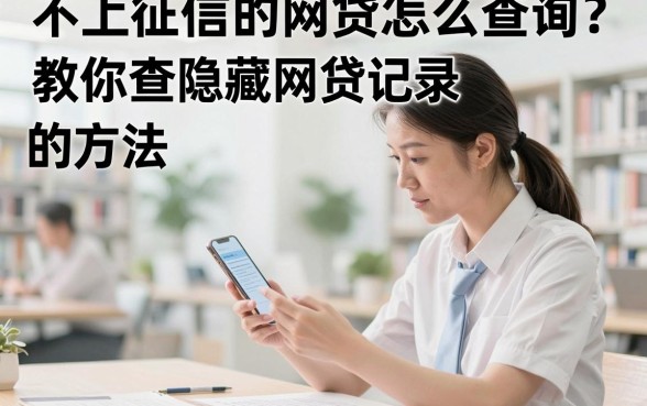 不上征信的网贷怎么查询?教你查隐藏网贷记录的方法