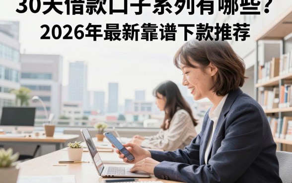 30天借款口子系列有哪些？2026年最新靠谱下款推荐