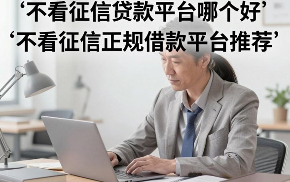 不看征信贷款平台哪个好？不看征信正规借款平台推荐