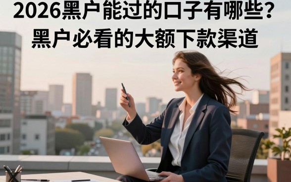 2026黑户能过的口子有哪些？黑户必看的大额下款渠道
