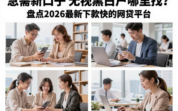 急需新口子无视黑白户哪里找?盘点2026最新下款快的网贷平台