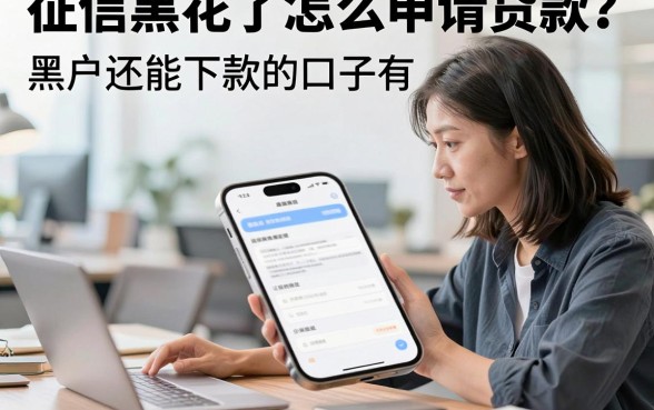 征信黑花了怎么申请贷款?黑户还能下款的口子有哪些