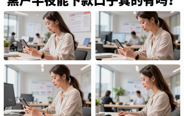 黑户半夜能下款口子真的有吗？黑户半夜急用钱哪里能借到2026最新