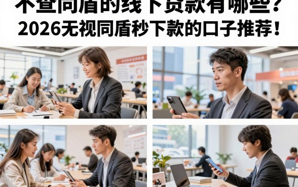 不查同盾的线下贷款有哪些?2026无视同盾秒下款的口子推荐