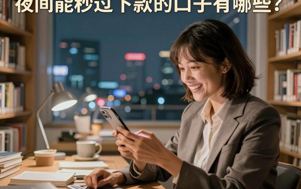 夜间能秒过下款的口子有哪些?盘点容易下款的正规平台