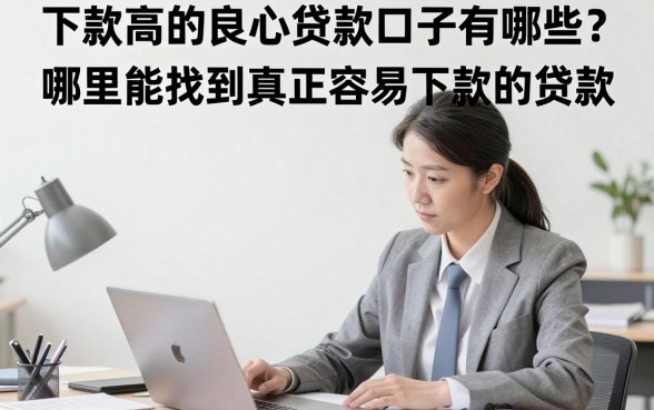 下款高的良心贷款口子有哪些？哪里能找到真正容易下款的贷款？
