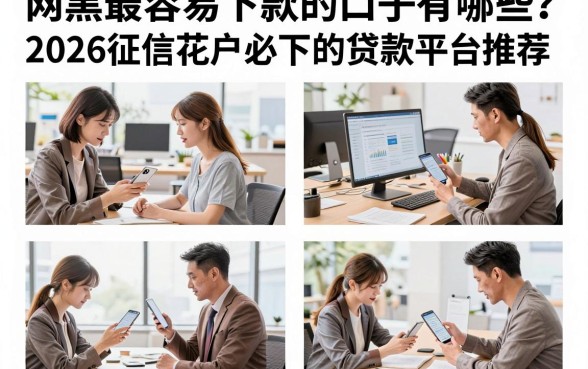 网黑最容易下款的口子有哪些？2026征信花户必下的贷款平台推荐