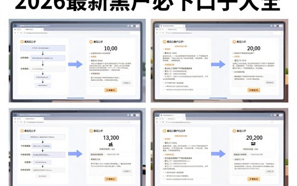 黑花口子借款图片哪里找?2026最新黑户必下口子大全