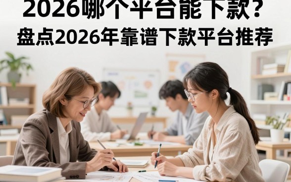 2026哪个平台能下款?盘点2026年靠谱下款平台推荐