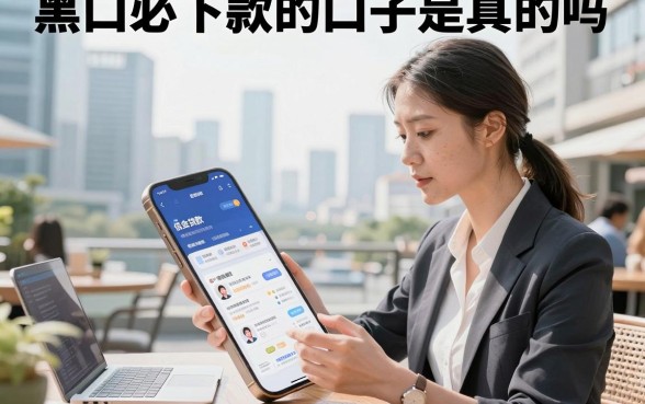 黑口必下款的口子是真的吗,黑户贷款必下款的口子有哪些