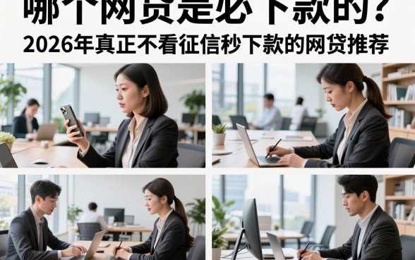哪个网贷是必下款的？2026年真正不看征信秒下款的网贷推荐