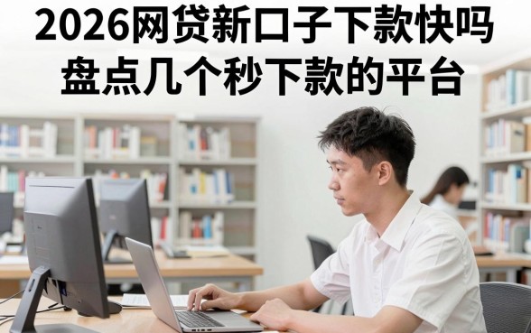2026网贷新口子下款快吗,盘点几个秒下款的平台
