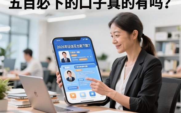 五百必下的口子真的有吗?盘点2026年征信花也能下款的平台