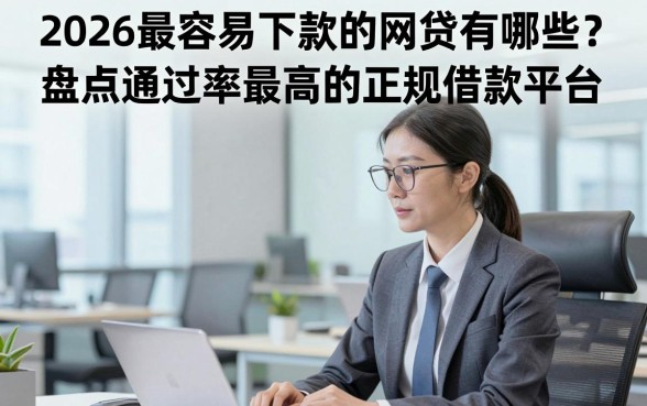 2026最容易下款的网贷有哪些？盘点通过率最高的正规借款平台