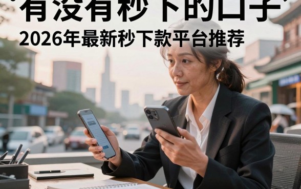 有没有秒下的口子，2026年最新秒下款平台推荐