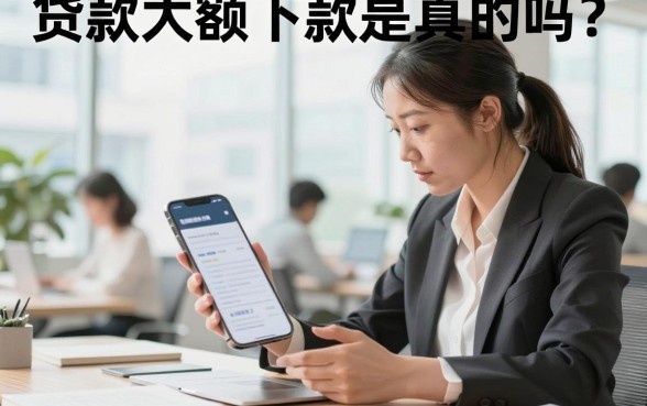 贷款大额下款是真的吗？大额贷款哪里容易下款