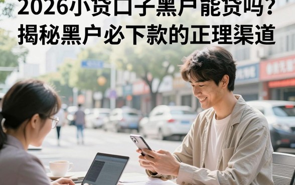 2026小贷口子黑户能贷吗？揭秘黑户必下款的正规渠道