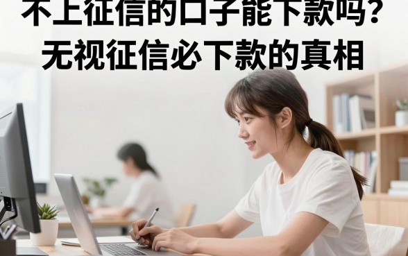 不上征信的口子能下款吗?揭秘无视征信必下款的真相