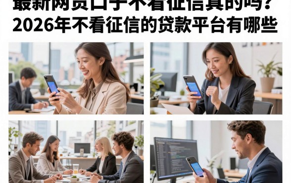 最新网贷口子不看征信真的吗?2026年不看征信的贷款平台有哪些