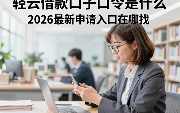 轻云借款口子口令是什么,2026最新申请入口在哪找